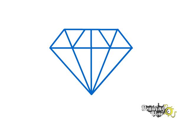 How to Draw a Diamond Shape - Step 6