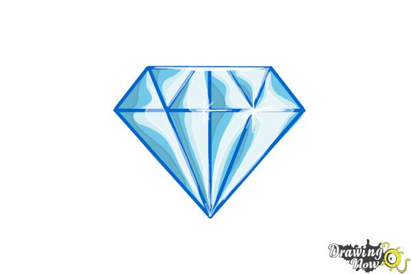 How to Draw a Diamond Shape - Step 7