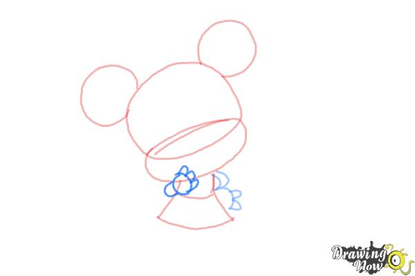 How to Draw Chibi Minnie Mouse - Step 5