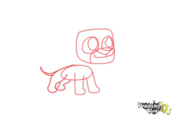 How to Draw Chibi Simba from The Lion King - Step 5