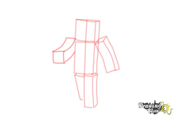 How to Draw Stampylonghead from Minecraft - Step 5