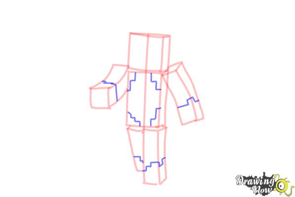 How to Draw Stampylonghead from Minecraft - Step 6