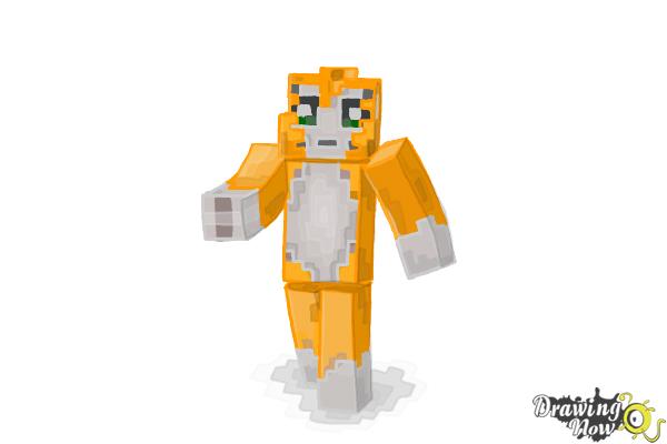 How to Draw Stampylonghead from Minecraft - Step 9