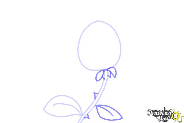How to Draw a Rose Step by Step For Kids - Step 3 How to Draw a Rose Step by Step For Kids - Step 3