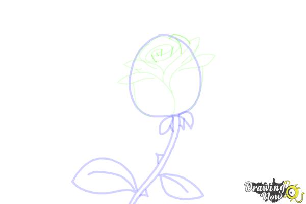 How to Draw a Rose Step by Step For Kids - Step 6