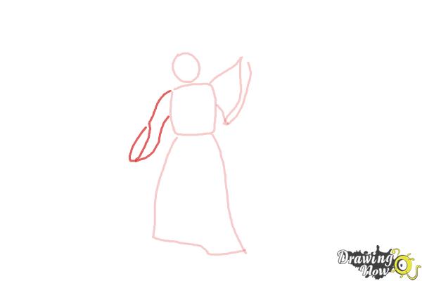 How to Draw Moses - Step 4