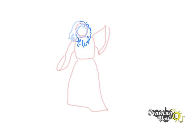 How to Draw Moses - Step 6