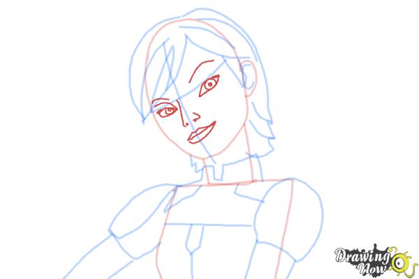How to Draw Sabine, The Explosive Artist from Star Wars Rebels - Step 7