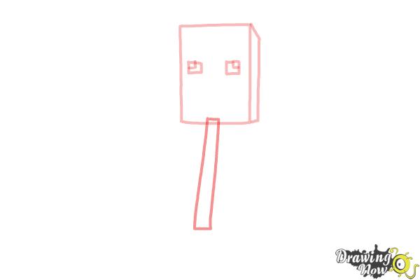 How to Draw Squid from Minecraft - Step 5