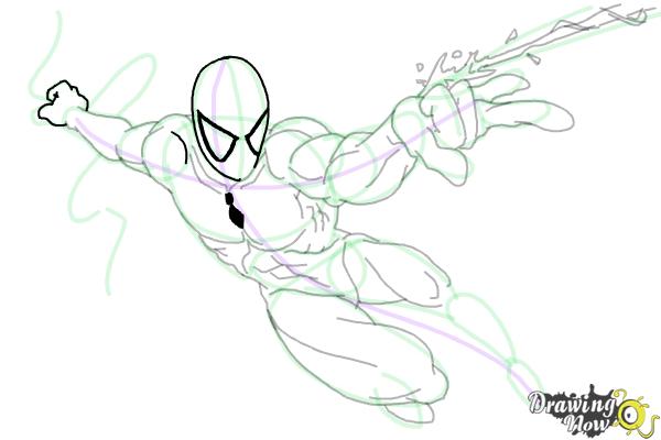 How to Draw Spiderman Step by Step - Step 17
