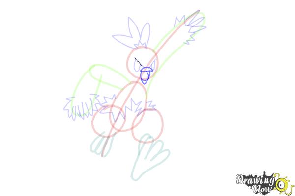 How to Draw Combusken from Pokemon - Step 10 How to Draw Combusken from Pokemon - Step 10