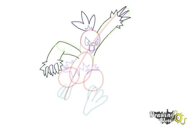 How to Draw Combusken from Pokemon - Step 12