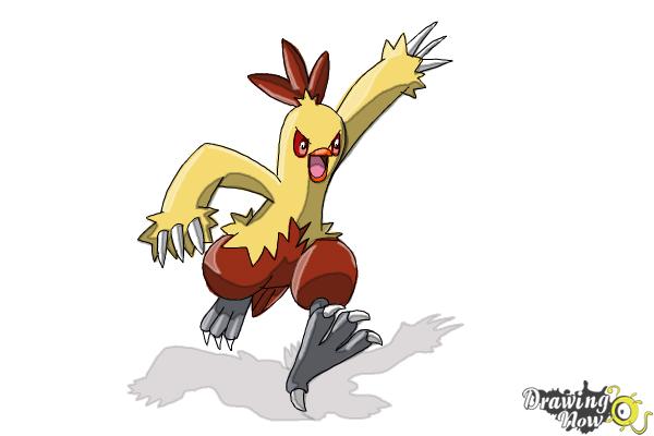 How to Draw Combusken from Pokemon - Step 16