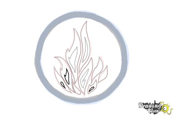 How to Draw Dauntless, The Brave Logo from Divergent - Step 6