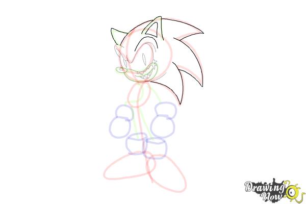 HOW TO DRAW SONIC EXE 