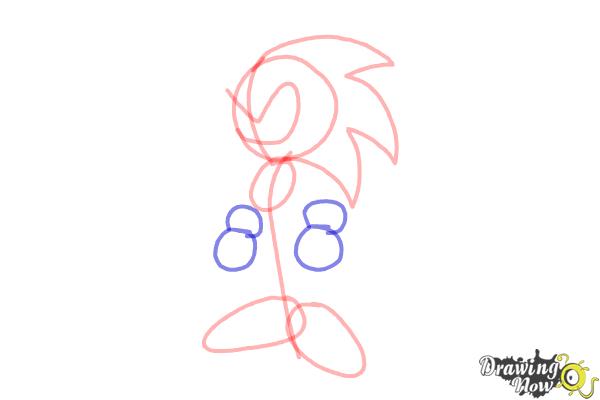 How to Draw Sonic.Exe - Step 5