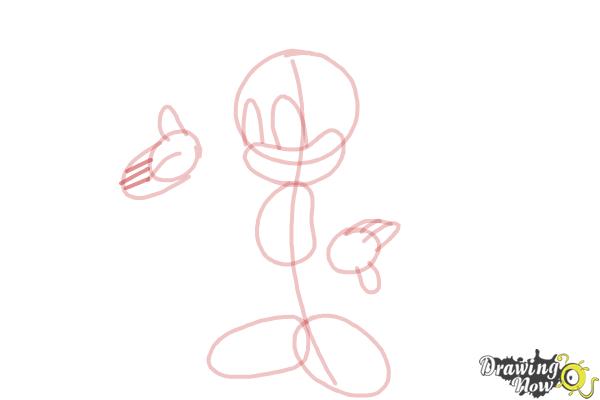 How to Draw Miles Prower, Tails from Sonic - Step 10