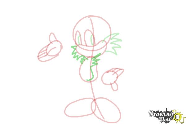 How to Draw Miles Prower, Tails from Sonic - Step 12