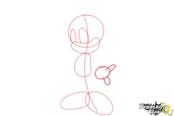 How to Draw Miles Prower, Tails from Sonic - Step 6