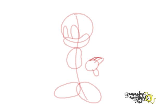 How to Draw Miles Prower, Tails from Sonic - Step 7