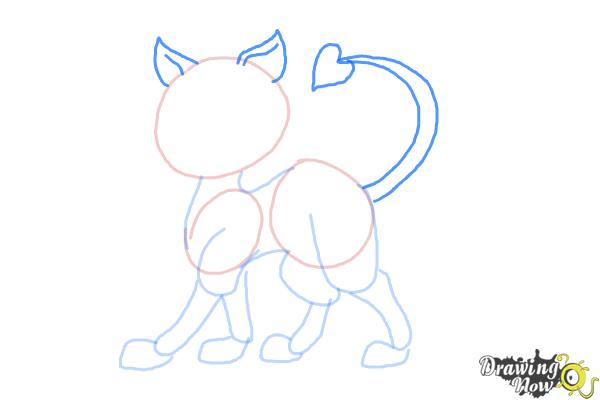 How to Draw Clawdeen Wolf Pet, Crescent - Step 6