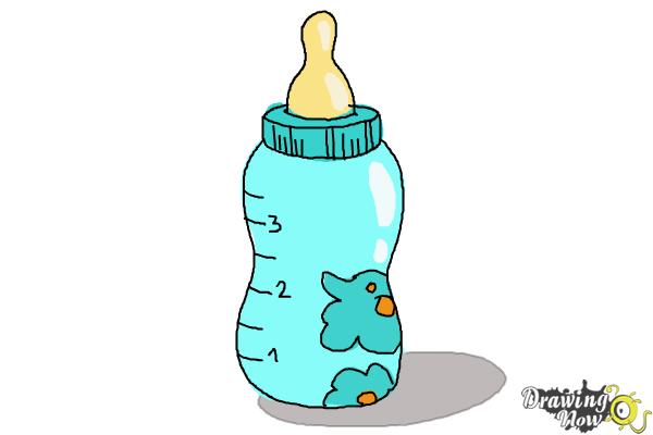 How to Draw a Baby Bottle - DrawingNow