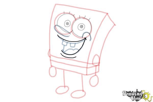 How to Draw Spongebob Step by Step - Step 14