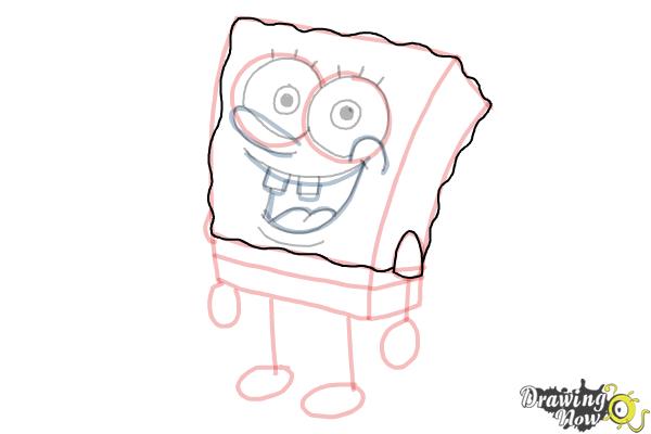 How to Draw Spongebob Step by Step - Step 16