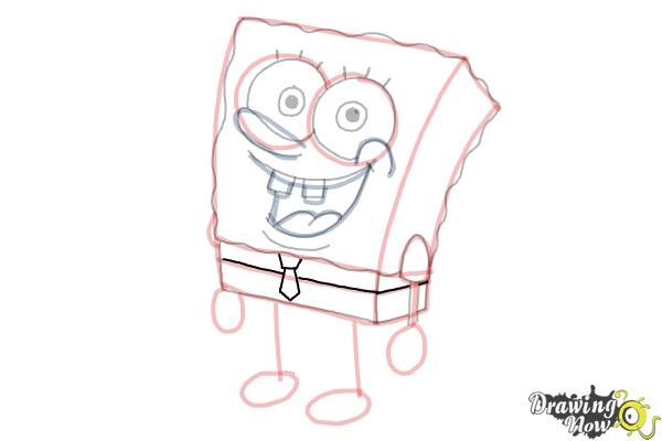 How to Draw Spongebob Step by Step - Step 18