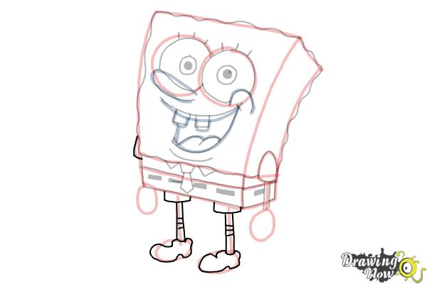 How To Draw Spongebob Step By Step Drawingnow