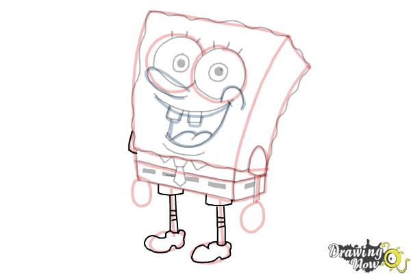 How to Draw Spongebob Step by Step - Step 20