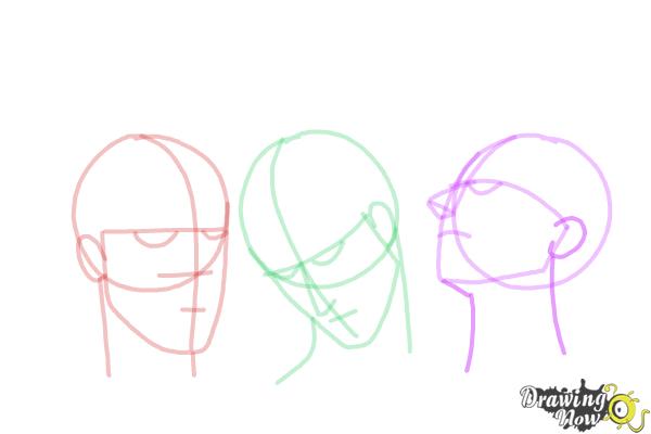 How to Draw a Head Shape - Step 15
