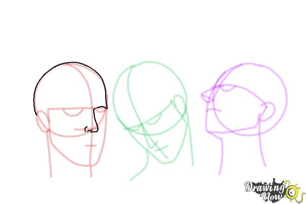 How to Draw a Head Shape - Step 16