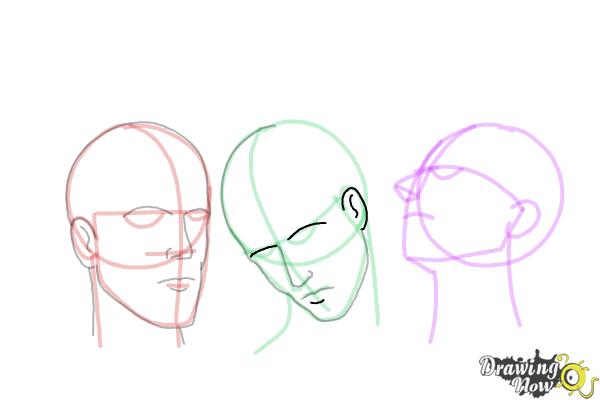 How to Draw a Head Shape - Step 19