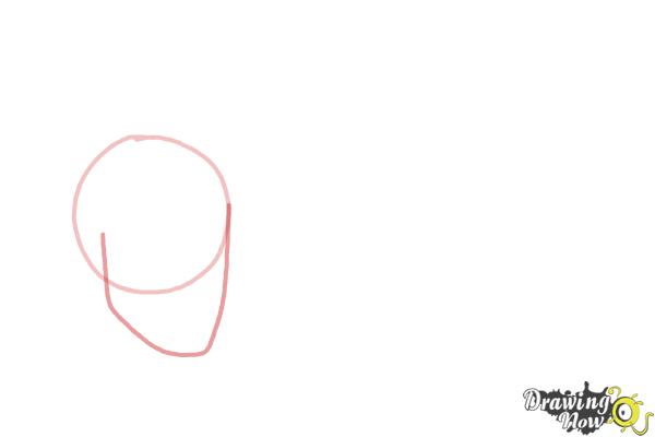 How to Draw a Head Shape - Step 2