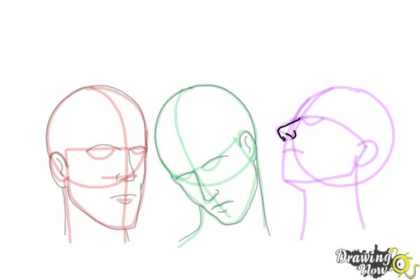How to Draw a Head Shape - Step 21
