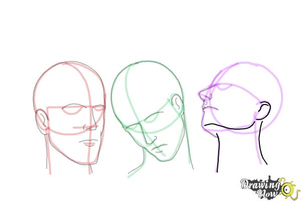 How to Draw a Head Shape - Step 23