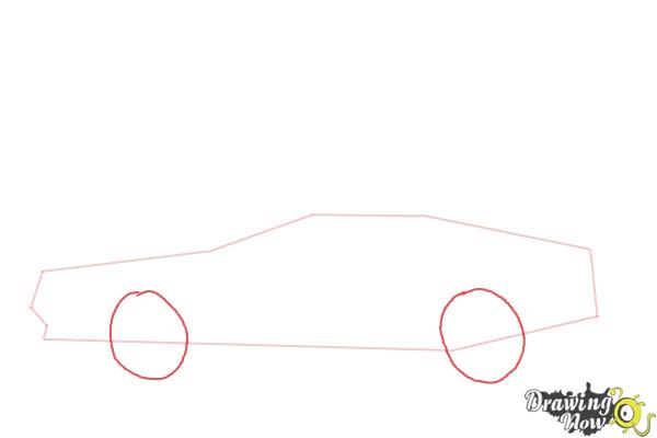 How to Draw The Delorean Time Machine from Back to The Future - Step 3 How to Draw The Delorean Time Machine from Back to The Future - Step 3