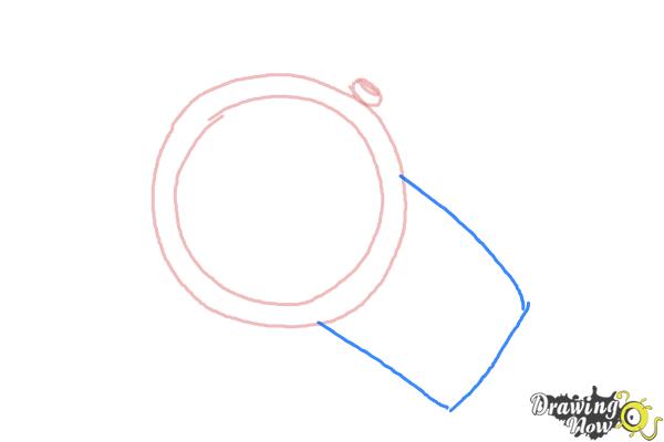 How to Draw a Watch - Step 3 How to Draw a Watch - Step 3
