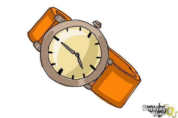 How to Draw a Watch - Step 9