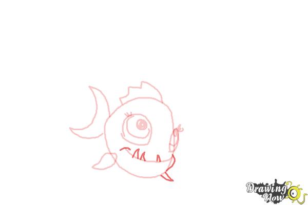 How to Draw Lagoona Blue Pet, Neptuna - Step 6