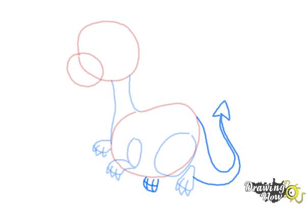 How to Draw a Cute Dragon - Step 6