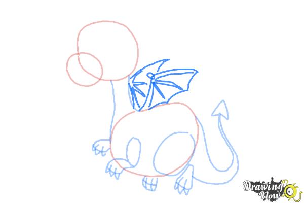 How to Draw a Cute Dragon - Step 7