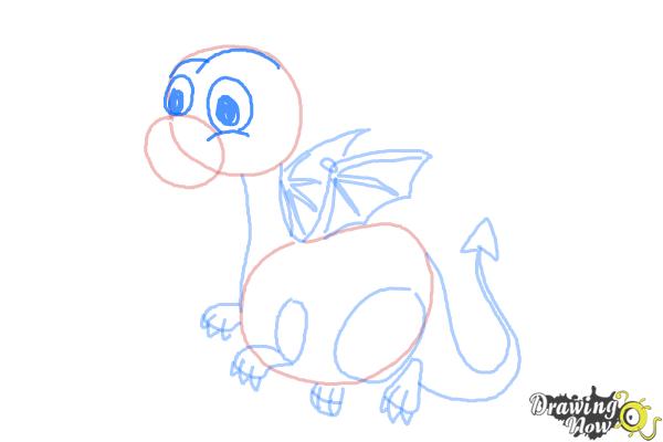 How to Draw a Cute Dragon - Step 8