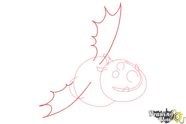 How to Draw Fishlegs And Meatlug from How to Train Your Dragon 2 - Step 6