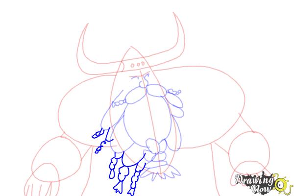 How to Draw Stoick The Vast from How to Train Your Dragon 2 - Step 13