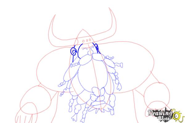 How to Draw Stoick The Vast from How to Train Your Dragon 2 - Step 15