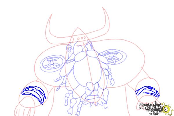 How to Draw Stoick The Vast from How to Train Your Dragon 2 - Step 18