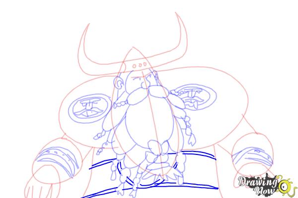 How to Draw Stoick The Vast from How to Train Your Dragon 2 - Step 19