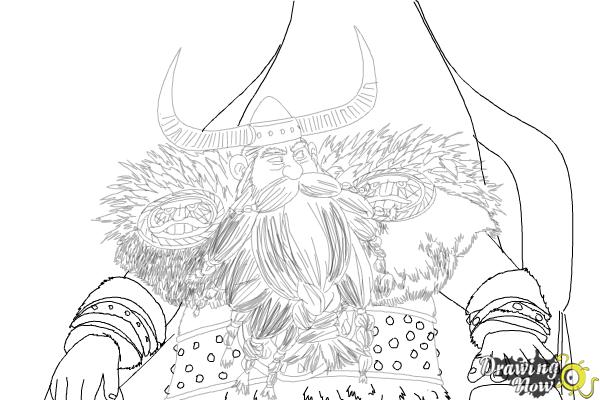 How to Draw Stoick The Vast from How to Train Your Dragon 2 - Step 24 How to Draw Stoick The Vast from How to Train Your Dragon 2 - Step 24
